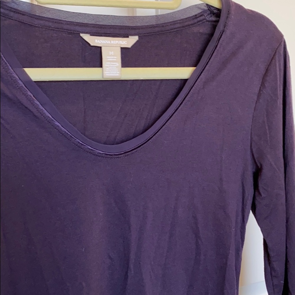 Banana Republic Long Sleeve Purple t-shirt